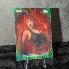 2026 Topps Chrome Marvel Mary Jane Green Sparkle Refractor /99 picture