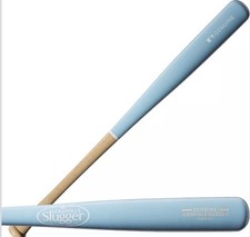 Louisville Slugger Genuine Mix Model Wood Baseball Bat 33 in- Powder Blue picture