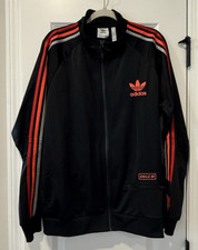 Men’s Adidas Chile 20 H65538 Black Full Zip Track Top Jacket Size XL EUC picture