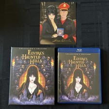 Elvira's Haunted Hills Blu Ray Signed 2x Twice Sam Irvin Scream Factory Hard Box picture