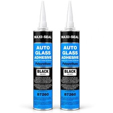 Maxi-Seal Black Polyurethane Windshield Adhesive with Fast Curing Non-sag 2 Pack picture