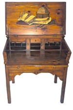 Vintage 1974 Drexel Captains Desk Solid Wood Secretary Pickup Freight Only picture