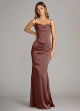 Azazie Sorrel Mermaid Strapless Stretch Satin Convertible Dress - No Import Fees picture