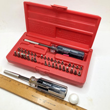 Vintage Magna 40Pc Super Whatcha-Callit Kit EDP No 42826 & Handle Storage Driver picture