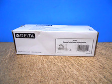 Delta Cassidy Tissue Toilet Paper Holder Single Post Chrome 79750 Wall Mount picture