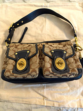 Coach Legacy Signature Double Turn Lock Shoulder Bag F12869 picture
