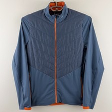 KJUS Release Jacket Mens 50 Medium Steel Gray NWT Hybrid Quilted Golf MG15-H06 picture