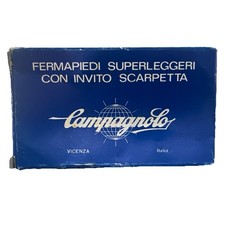 Vintage Campagnolo Superleggeri alloy Toe Clips Long (Lunghi) NOS W/ Box picture
