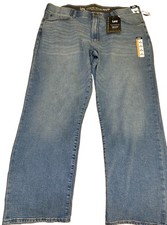 Lee Extreme Motion MVP Jeans Mens 46x32 Blue relaxed Straight Stretch NEW NWT picture