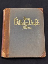 Neues Wilhelm Busch Album German Antique Book Illustrated Cartoons Humor 1500 picture