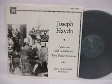 Joseph Haydn Andante and Variations Two Piano Sonatas Mary Sadovnikoff MHS 7262F picture