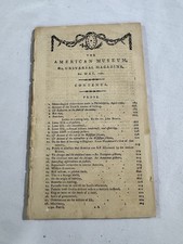 RARE 1792 The American Museum Universal Magazine – May – Mathew Carey picture