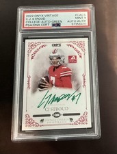 2022 Onyx Vintage College - Autographs C.J. Stroud #CACS /300 (AU, RC) PSA 9 picture