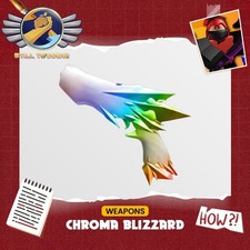 Chroma Blizzard MM2 Murder Mystery 2 Roblox Godly Gun Fast Delivery picture