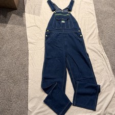 Liberty Bib Overalls Blue Denim Workwear Carpenter - Men’s Size 32x32 picture