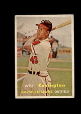 1957 Topps Baseball #283 Wes Covington G/VG picture