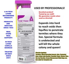 Fuse Foam ✅ Termite Ant CONTROL Insectide 15 oz Fipronil Termiticide Treatment✅ picture