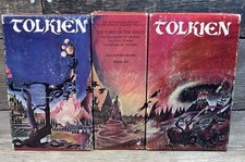 Vintage Tolkien LOTR 3 Box Sets 9 Books Ballantine Remington Panorama 1965 & Up picture