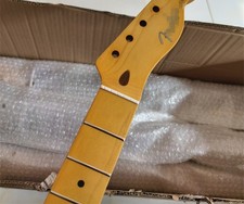 Vintage 21 Fret maple guitar neck 25.5 Inch maple fingerboard inlay replace picture