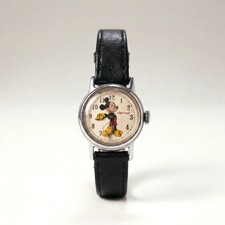 Vintage Ingersoll Mickey Mouse Mechanical Wind-Up Wristwatch picture