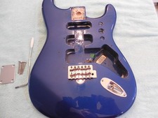Fender Stratocaster MIM Body w/Hardware Electron Blue VGC picture