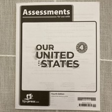 NEW BJU HERITAGE STUDIES 4 Student TESTS / ASSESSMENTS Our United States History picture