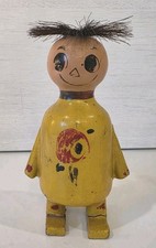 Antique 1920s Scarey Ann Wooden Hair Raising Doll Poppy Doll Co Atascadero picture