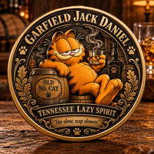 New Garfield’s Tennessee Lazy Spirit x Jack Daniel Commemorative Coin GN120 picture
