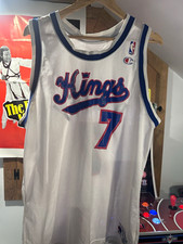 Champion Sacramento Kings Hurley #7 NBA Basketball Jersey White Size 48 picture