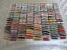 210 BOBBINS DMC Cotton EMBROIDERY FLOSS in 2-Sided CASE W/Winder & extra Bobbins picture