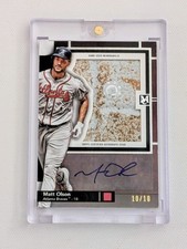 Matt Olson 10/10 Game Used Base Relic Auto 2024 Topps Museum Collection Braves picture