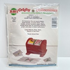 Counted Cross Stitch Kit 1344 Baby Crafty Collectibles Miniatures Cradle NMI NOS picture
