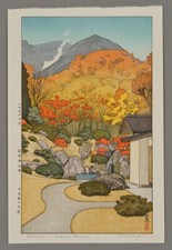 Toshi Yoshida Woodblock - Autumn in Hakone Museum picture