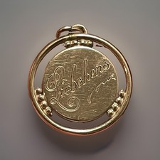 Vintage 1/20 12 Kt GF Gold Filled Pendant Liebchen German Sweetheart Darling picture