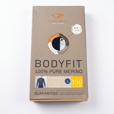 Icebreaker Bodyfit 150 Atlas Men's Large Merino Wool Long Sleeve Base Layer NIB picture