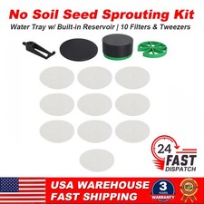 No Soil Smart Germination Seed Sprouting Kit Filters Cupped Tweezer Up to 8 Seed picture