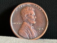 1914-D Lincoln Wheat Cent Penny Rare Sought After Year --As shown in the figure picture