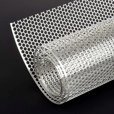 AggAuto 47x16 inches Car Pickup Truck Grill Mesh 6x1mm Honeycomb, Silver  picture