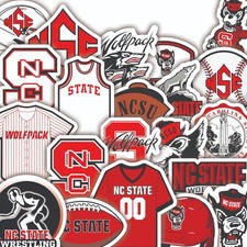 North Carolina NC State Wolfpack Vinyl Stickers – Set of 20 NCAA College Logo picture