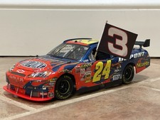 2007 Jeff Gordon 76th Phoenix Win Ties Earnhardt NASCAR Flag Display 1:24 NO CAR picture