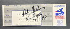 Andy Hawkins NO-HITTER Ticket *SIGNED* & Dated 7/1/90 - NY Yankees vs White Sox picture