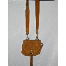 See By Chloe Tan Suede Crossbody Bag with Boho Tassel Fringe Silver Hardware picture