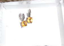 EFFY sterling silver and citrine earrings picture
