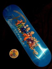 RARE SIGNED Dragon Ball Z Fighters Team Nuevo Skateboard Deck 2 AUTOGRAPHS picture