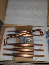 6 Pk Goo-Ki Antique Copper Cabinet Pulls 5in 128mm Hole Centers Drawer Handles picture