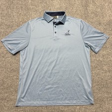 KJUS Savin Structure Polo Shirt Mens EU 52 / L Blue Sanctuary Golf Performance picture
