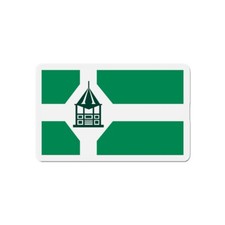 Flag of New Milford Connecticut - Die-Cut Magnet picture