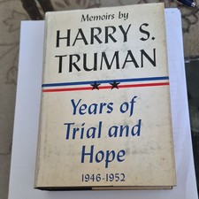 Harry S. Truman Memoirs: Years of Trial and Hope 1946-1952 Hardcover DJ picture