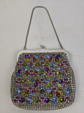 L'Etoile by Pam Austrian Crystal Jeweled Evening Bag Clutch Vintage Austria picture