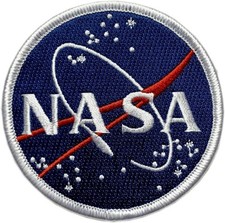 Nasa Logo Space Embroidered Iron On Patch 3.25 inch picture